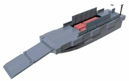 Los mdulos ULC pueden adaptarse para funcionar como lanchas LCM clsicas o para transportar material pesado.  (Navantia Australia)