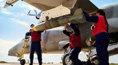Un avin de la Fuerza Area Argentina que participar en el ejercicio.