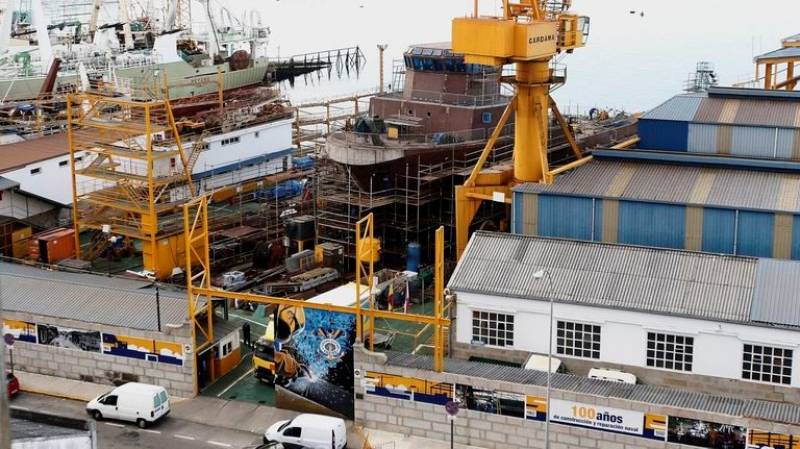 Construcción del primer OPV para la Armada de Uruguay en el astillero Cardama. Construcción del primer OPV para la Armada de Uruguay en el astillero Cardama.
