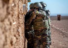 Militares del Ejrcito Marroqu en el ejercicio Chergui.