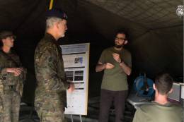 Los investigadores de la UGR llevaron a cabo una demostracin de su sistema en el ejercicio Atlas 24 del Ejrcito de Tierra, que presenci el Rey Felipe VI.