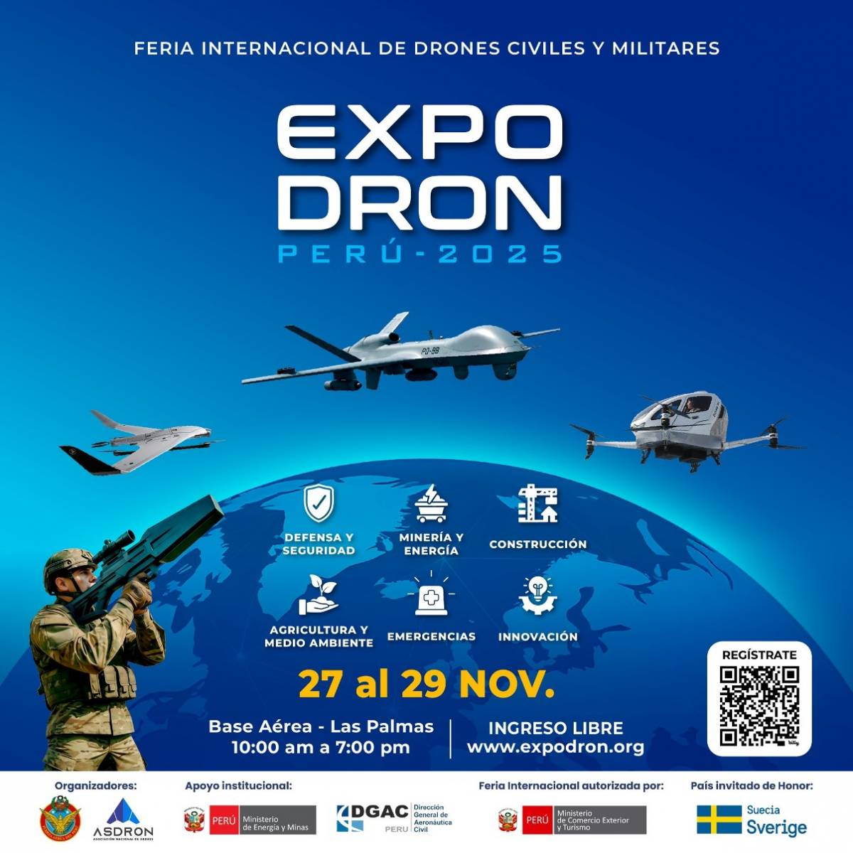 Cartel de Expodron 2025. Cartel de Expodron 2025.