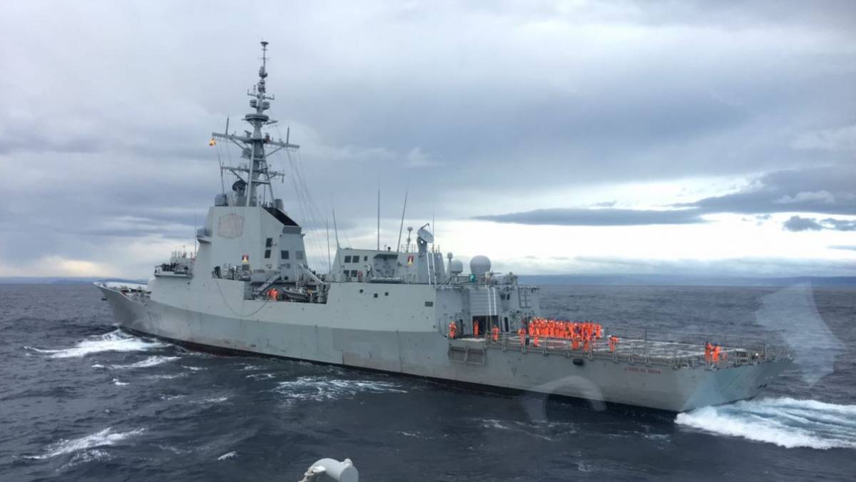 La F-101 lvaro de Bazn, primera de las unidades de esta clase (Armada)