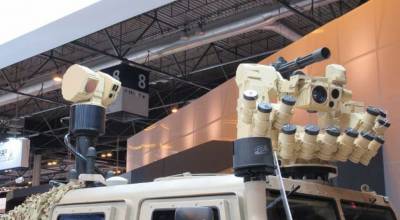 Sensor optronico OTEOS y estacion terestre Guardian sobre vehculo (autor)