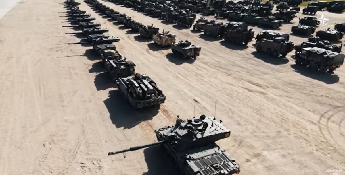 Despliegue terrestre de la eFP en Estonia (captura vdeo OTAN)