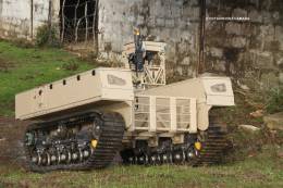 La configuracin del TERMIT, con traccin oruga y su concepto probado en combate, hace de este UGV un activo especialmente interesante para Espaa. (Octavio Dez Cmara)