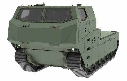 El VAC pick up podr recibir cualquier mdulo artillero de nuevo diseo (GDELS-SBS)