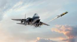 Un F-15 lanzando un APKWS (BAE Systems)