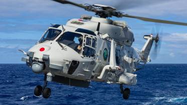 Uno de los NH90 NFH de Pa�ses Bajos operando en el ejercicio RIMPAC 2024. (foto KLu Cristian Schrik)