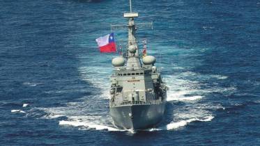 Fragata Multiprop�sito FF-15 "Almirante Blanco Encalada� de la Armada de Chile en RIMPAC 2014.