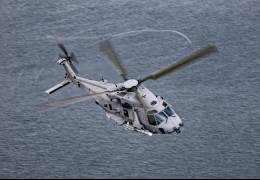 El primero de los NH90 �Sea Tiger� entregados en la estaci�n naval de Nordholz. (foto Marineflieger)