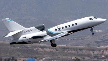 9H-DFS-Falcon 50 perteneciente a la compa��a maltesa Harmony Jets.