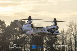 El NGCTR de Leonardo durante su primer vuelo. 