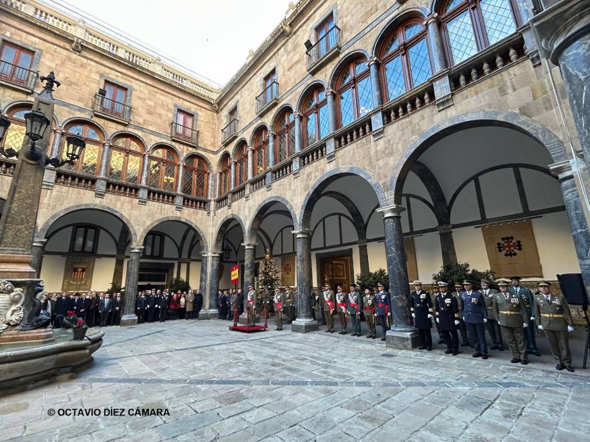 Celebraci�n de la Pascua Militar en el Palacio de Capitan�a General de Barcelona. (Octavio D�ez C�mara)