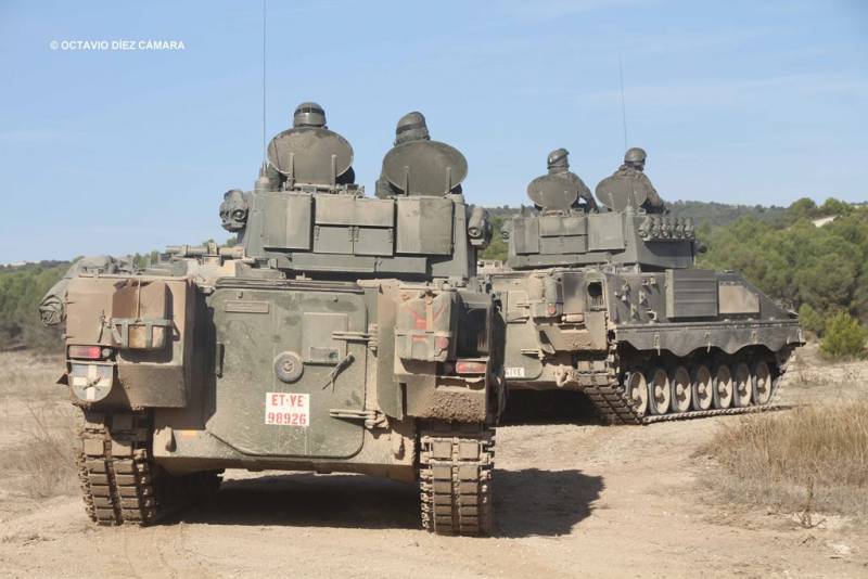 El Batall�n de Infanter�a Mecanizada Badajoz I/62 del Regimiento Arapiles 62 se va a involucrar directamente en las pruebas de validaci�n de los Pizarro fase 1 modernizados. (Octavio D�ez C�mara)