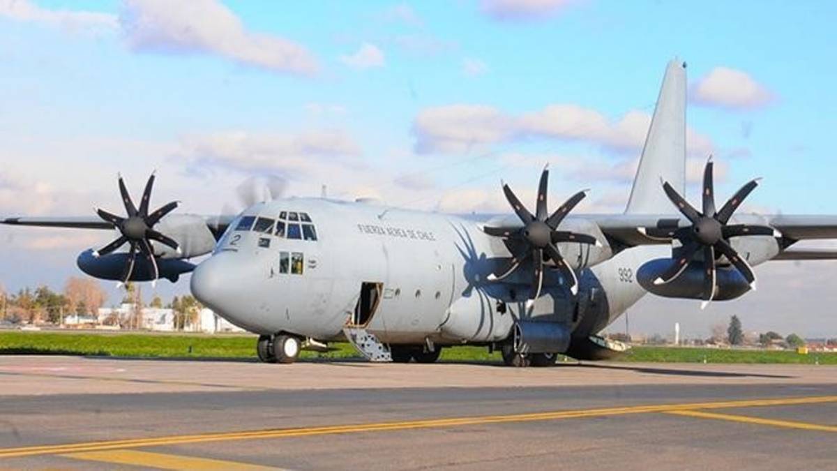 Avi�n H�rcules C-130 con h�lices NP-2000 de la Fuerza A�rea de (FACh)