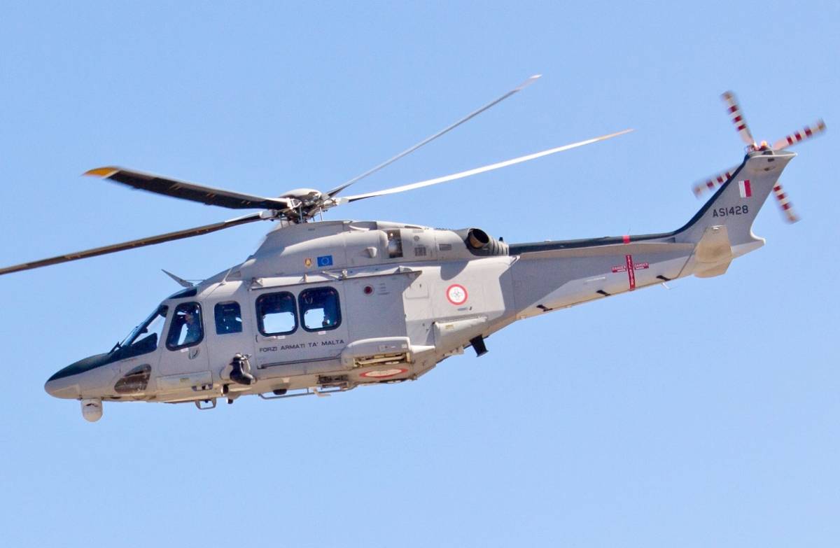 Uno de los actuales Leonardo AW139 de la AFM �Air Wing�. (foto Oren Rozen)