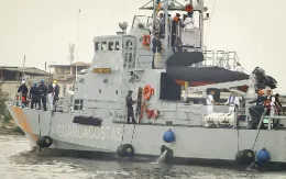 Patrullera Isla Santa Rosa cedida por Estados Unidos para refuerzar el control mar�timo de Ecuador.