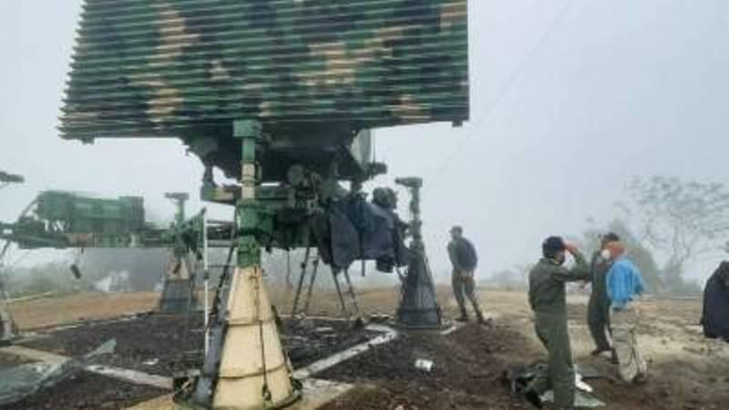 Radar del cerro de Montecristi, destruido en 2021 por militares, seg�n investigaci�n de la Fiscal�a (foto Ministerio de Defensa).