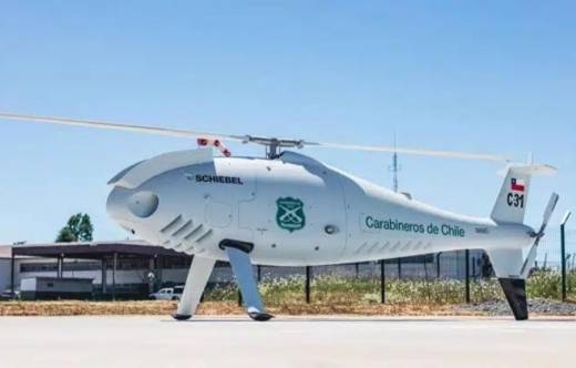 Camcopter S-100, fabricado por la austriaca Schiebel, numeral C-31 de Carabineros de Chile.