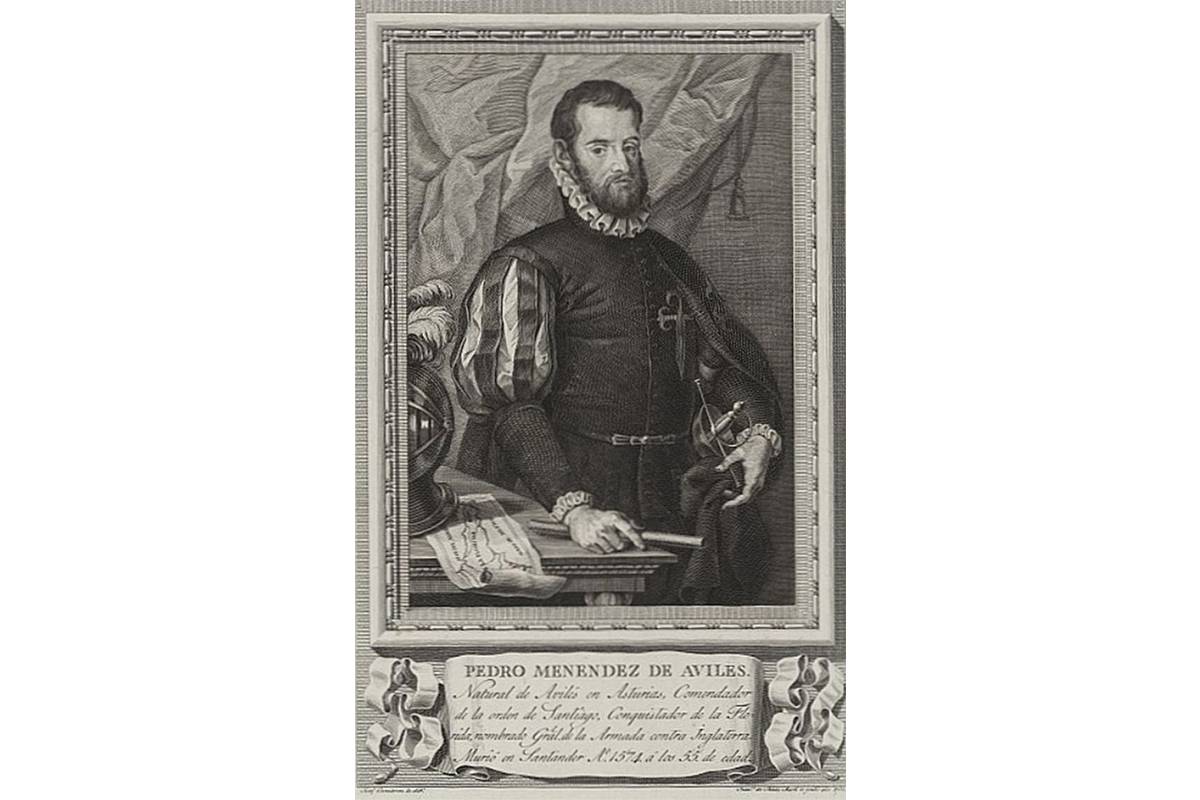 Pedro Men�ndez de Avil�s. Francisco de Paula Mart�. Biblioteca del Congreso de EE.UU.