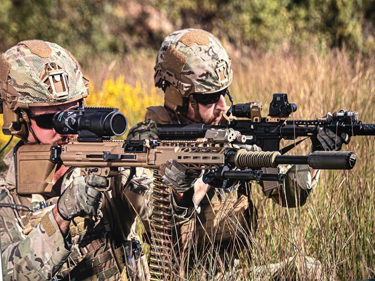 La ametralladora REAPR de Ohio Ordnance Works dispara municiones del .338 Norma Magnum. La ametralladora REAPR de Ohio Ordnance Works dispara municiones del .338 Norma Magnum.