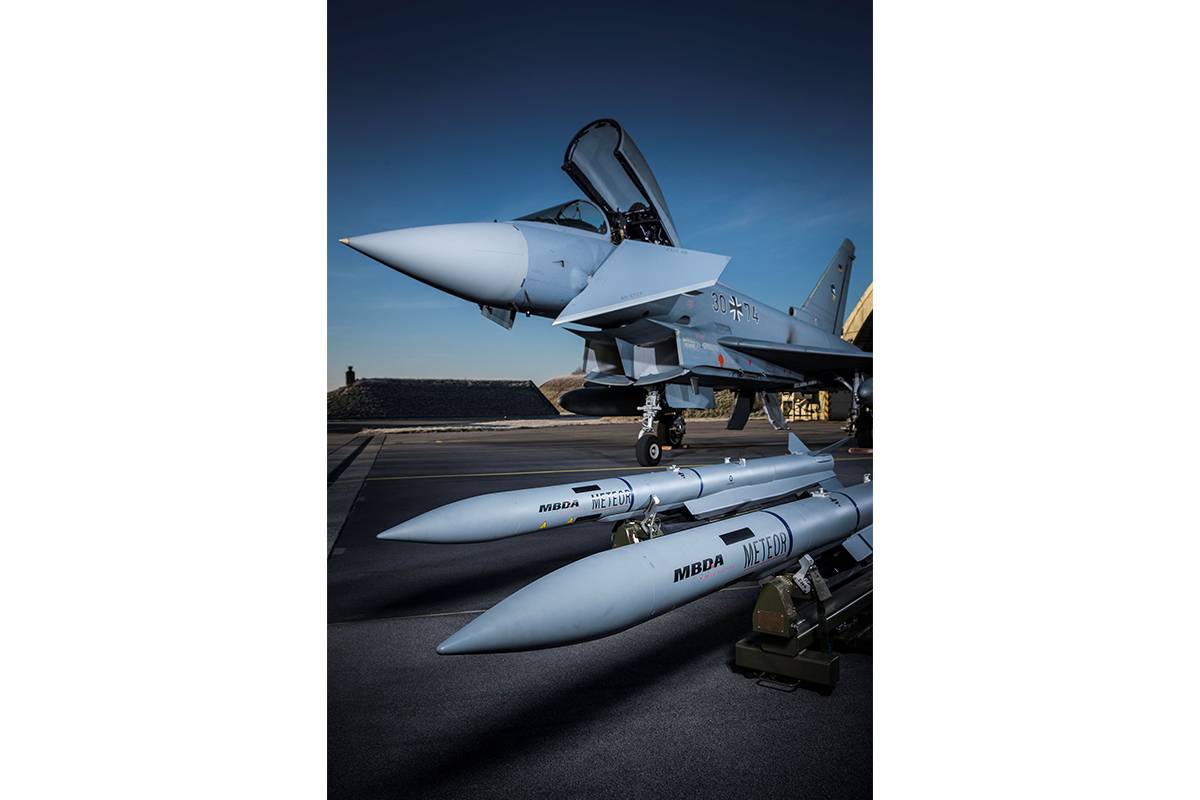 Misiles Meteor en los aviones de combate Eurofighter alemanes (MBDA)