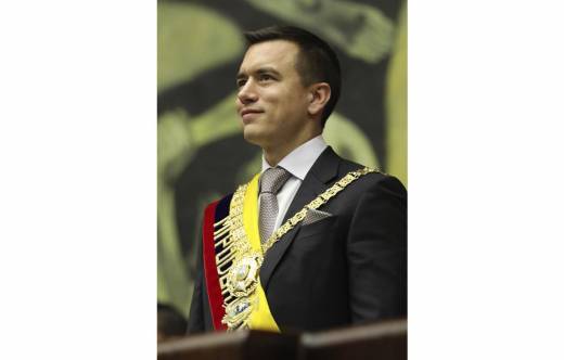 El presidente ecuatoriano, Daniel Noboa.