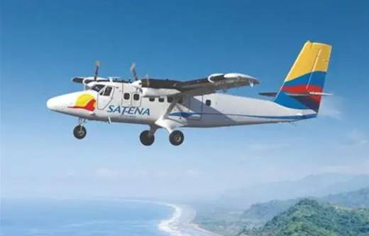 DHC-6 �Twin Otter� de la estatal colombiana SATENA, gestionada por la Fuerza A�rea.