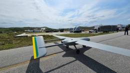 El UAV Albatroz Vortex en su primer vuelo.