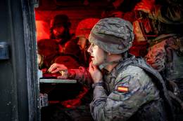 Ejercicio de tiro del Grupo de artiller�a de la Brigada Guzm�n el Bueno X (Ej�rcito de Tierra)