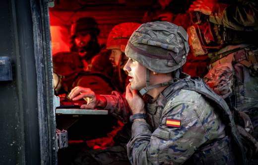 Ejercicio de tiro del Grupo de artiller�a de la Brigada Guzm�n el Bueno X (Ej�rcito de Tierra)