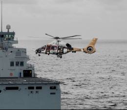 Uno de los prototipos de H160M Gu�pard de Airbus Helicopters. (Arthur Nicolle, Marine Nationale)