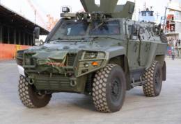 Veh�culo blindado Cobra ll de la turca Otokar, presente en el inventario de las FFMM ecuatorianas.
