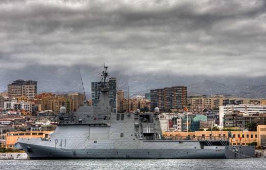 El BAM Meteoro en El Arsenal de Las Palmas (foto Armada)