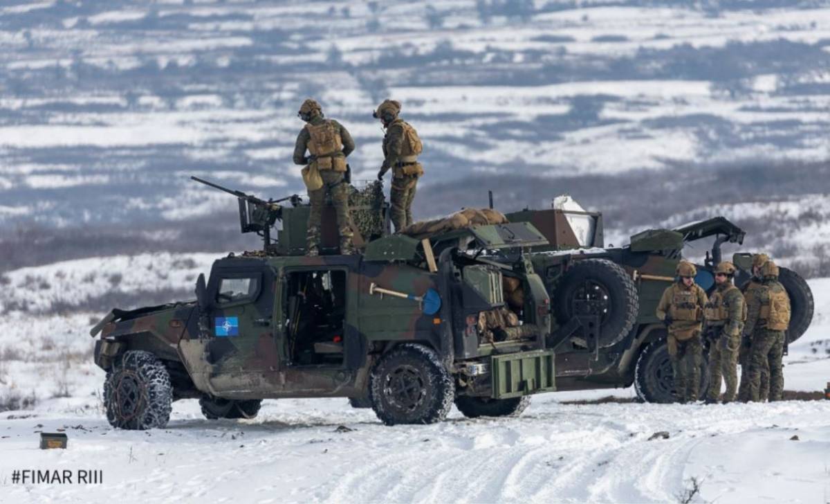 La Fuerza de Infanter�a de Marina, desplegada en Ruman�a, en el marco del Batall�n Multinacional de la OTAN (Estado Mayor de la Defensa)