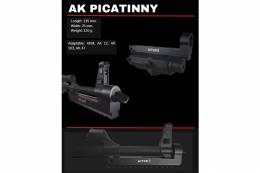 El rail Picatinny para AK (Aitor Knives)