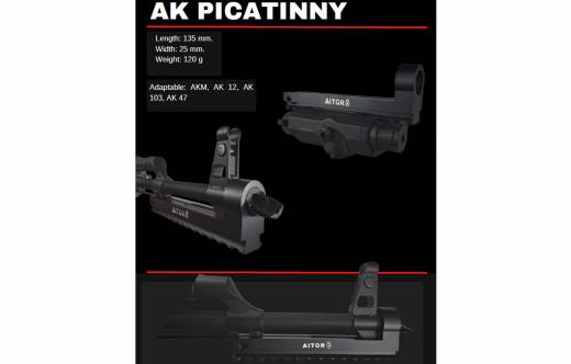 El rail Picatinny para AK (Aitor Knives)