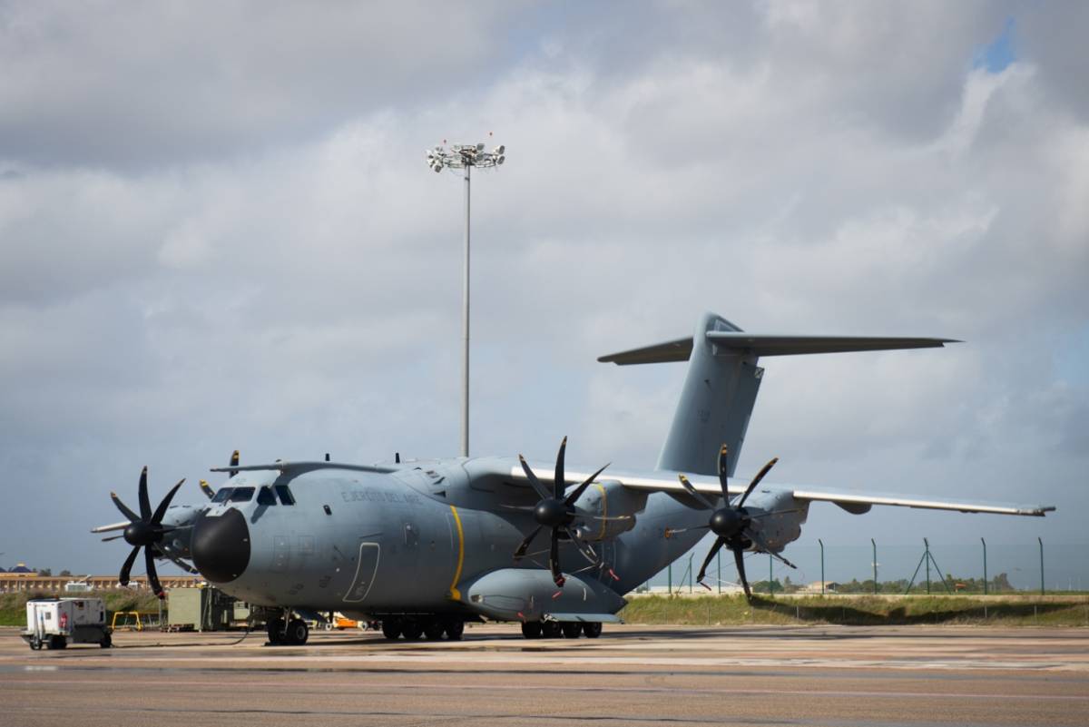 Primer A400M Ej�rcito del Aire y del Espacio dotado del sistema InShield de Indra.