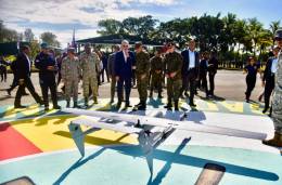 Dron VTOL de vigilancia Mugin UAV EV350 de fabricaci�n china. (Cr�ditos: Ministerio de Defensa)