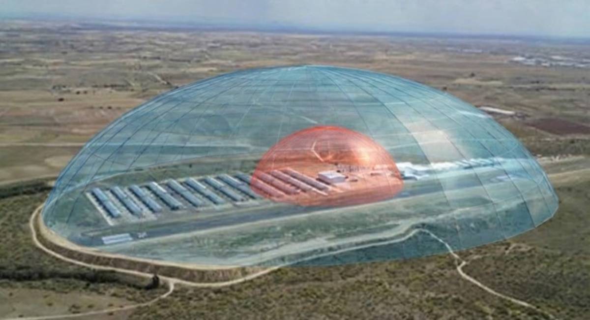 El Proyecto Caelus en el Aer�dromo de Casarrubios ha servido para validar la estrategia de "Doble C�pula" de Sentitech, cubriendo 40 hect�reas y un per�metro de 2.500 metros en un entorno de tr�fico a�reo real. (Sentitech)