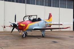 Uno de los PC-21 del CLAEX, como atestigua su indicativo 54-40. (foto Julio M�iz)