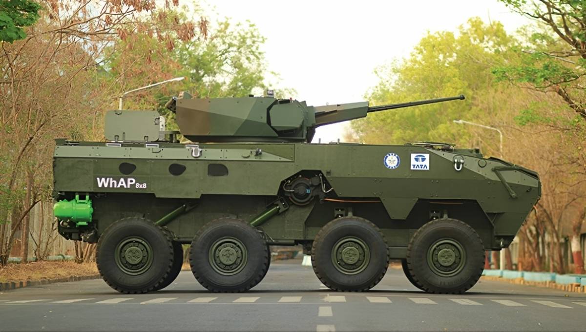 Veh�culo blindado WhAP 8x8 como el que dotar� al Ej�rcito de Marruecos.