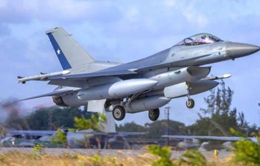F-16C Block 50 de la Fuerza A�rea de Chile (FACh) en Cruzex 2024, Base A�rea de Natal, Brasil.