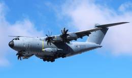 El �nico A400M de las Fuerzas Armadas de Luxemburgo. (foto Julio Maiz Gut�errez)