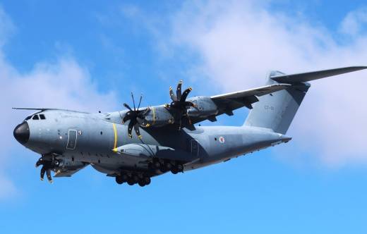 El �nico A400M de las Fuerzas Armadas de Luxemburgo. (foto Julio Maiz Gut�errez)