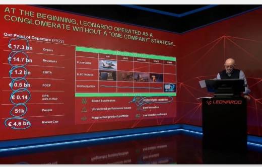 La presentaci�n de resultados a cargo de Roberto Cingolani (captura presentaci�n online)