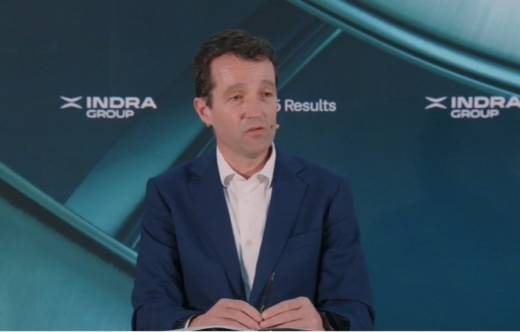 Angel Escribano durante su intervenci�n (captura presentaci�n telem�tica)