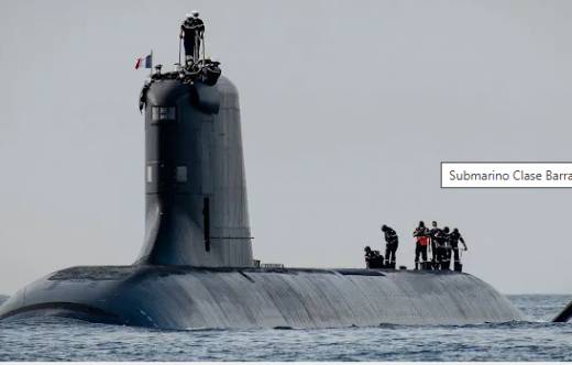 Uno de los submarinos de propulsi�n nuclear del tipo �Barracuda� (Foto Marine Nationale)