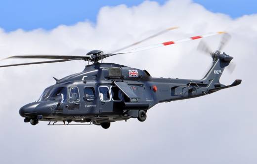 Uno de los AW149, que Leonardo uso para promocionar el modelo en Reino Unido.  (foto Airwolfhound-wikipedia)